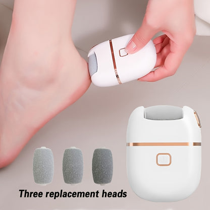 Electric foot callus remover with replacement heads