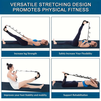Stretch strap around foot