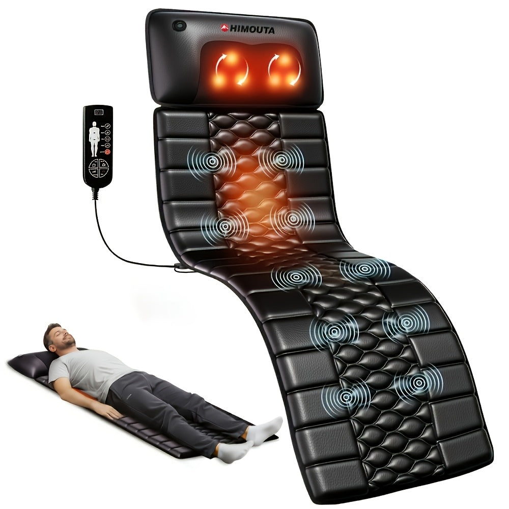 Shiatsu full body massage mattress with heat