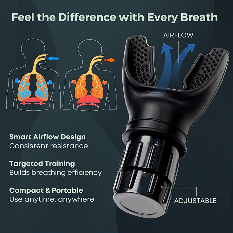 Breathing trainer in use