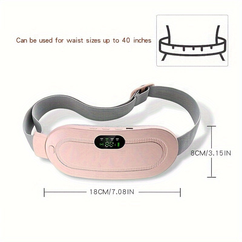 Warming period comfort belt with massage
