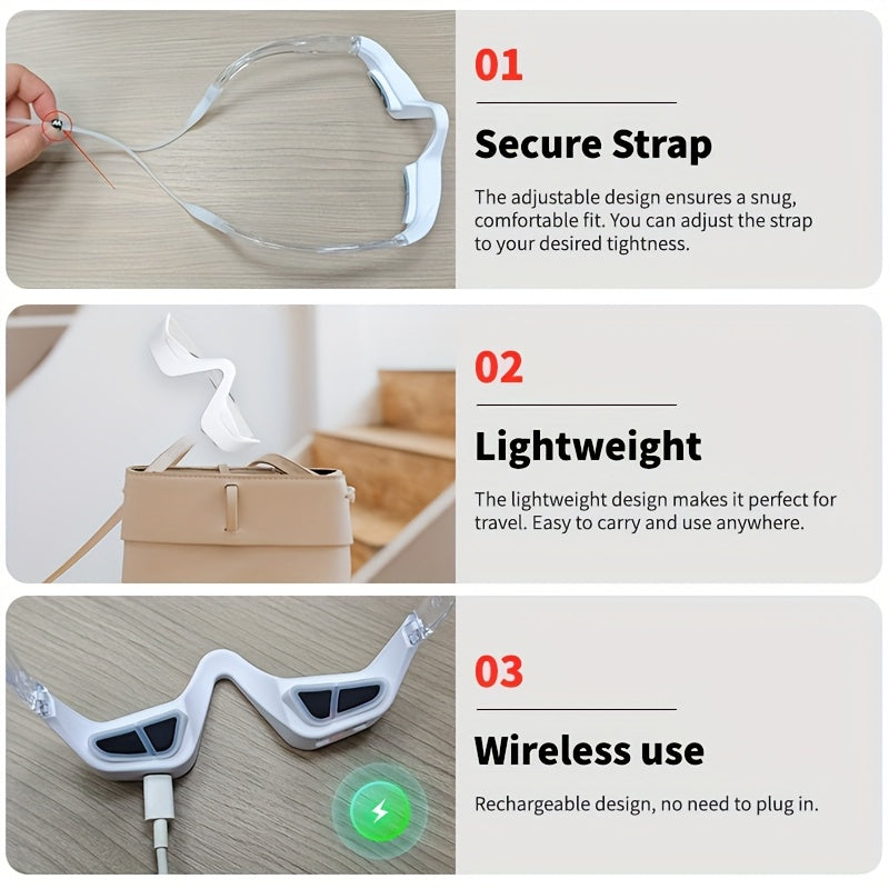Eye massager worn