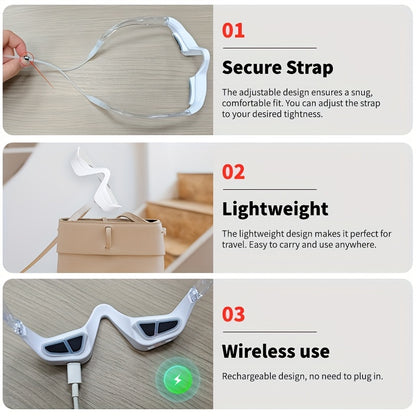 Eye massager worn