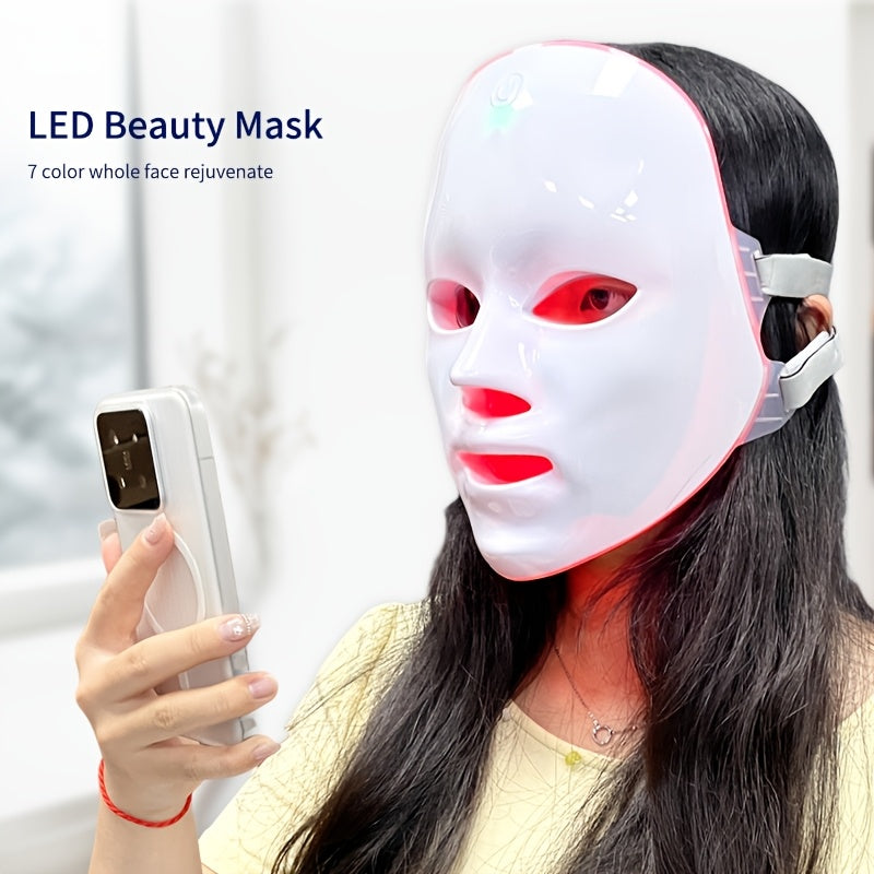 7-colour LED facial mask device