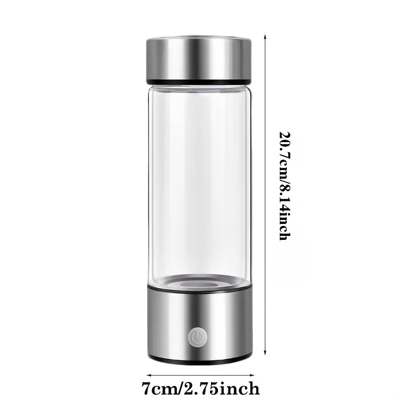 Hydrogen water bottle in use