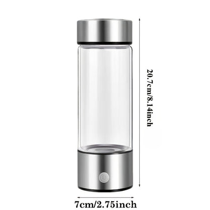 Hydrogen water bottle in use